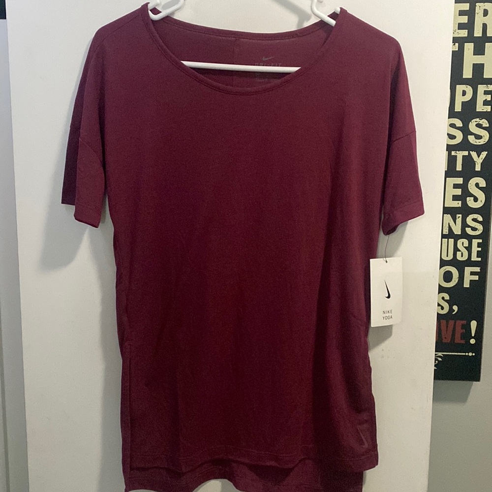 Nike Yoga tee size XS purple
